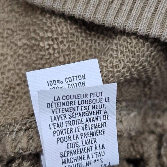 Aerie Women's Tan Terry Cloth Raglan Sleeve Distressed Sweatshirt Size XS NWT - Picture 12 of 16